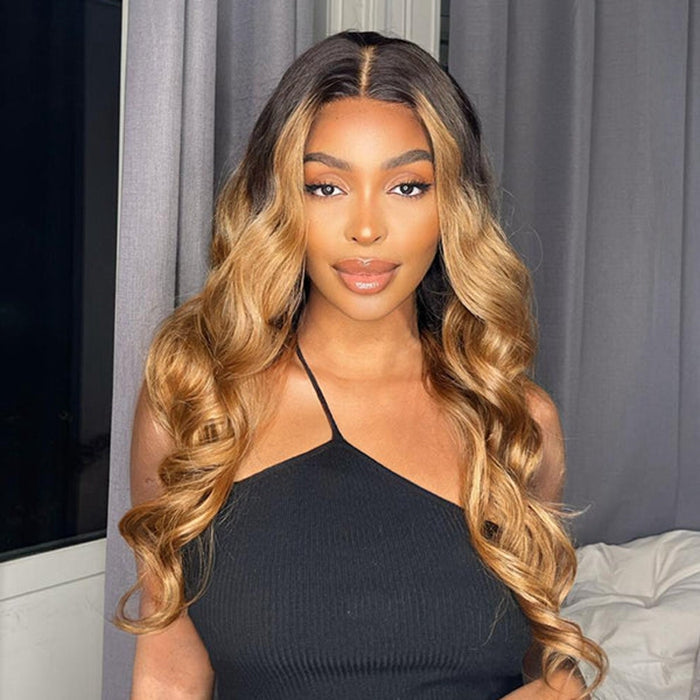 5x5 HD Real Swiss Lace Loose Wave Glueless Closure Wig