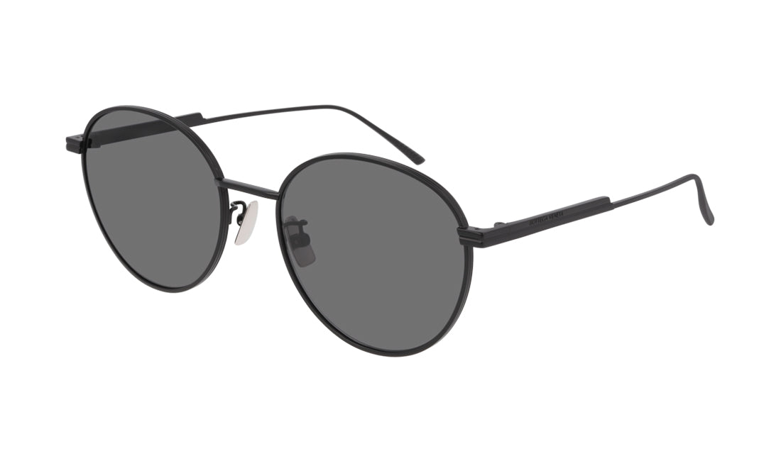 Sunglasses Bottega Veneta 1042SA Black, Bottega Veneta, Gold, Large, Mens, Metal, Non-Polarized, Prescription, Round, Sunglasses, Unisex, Womens
