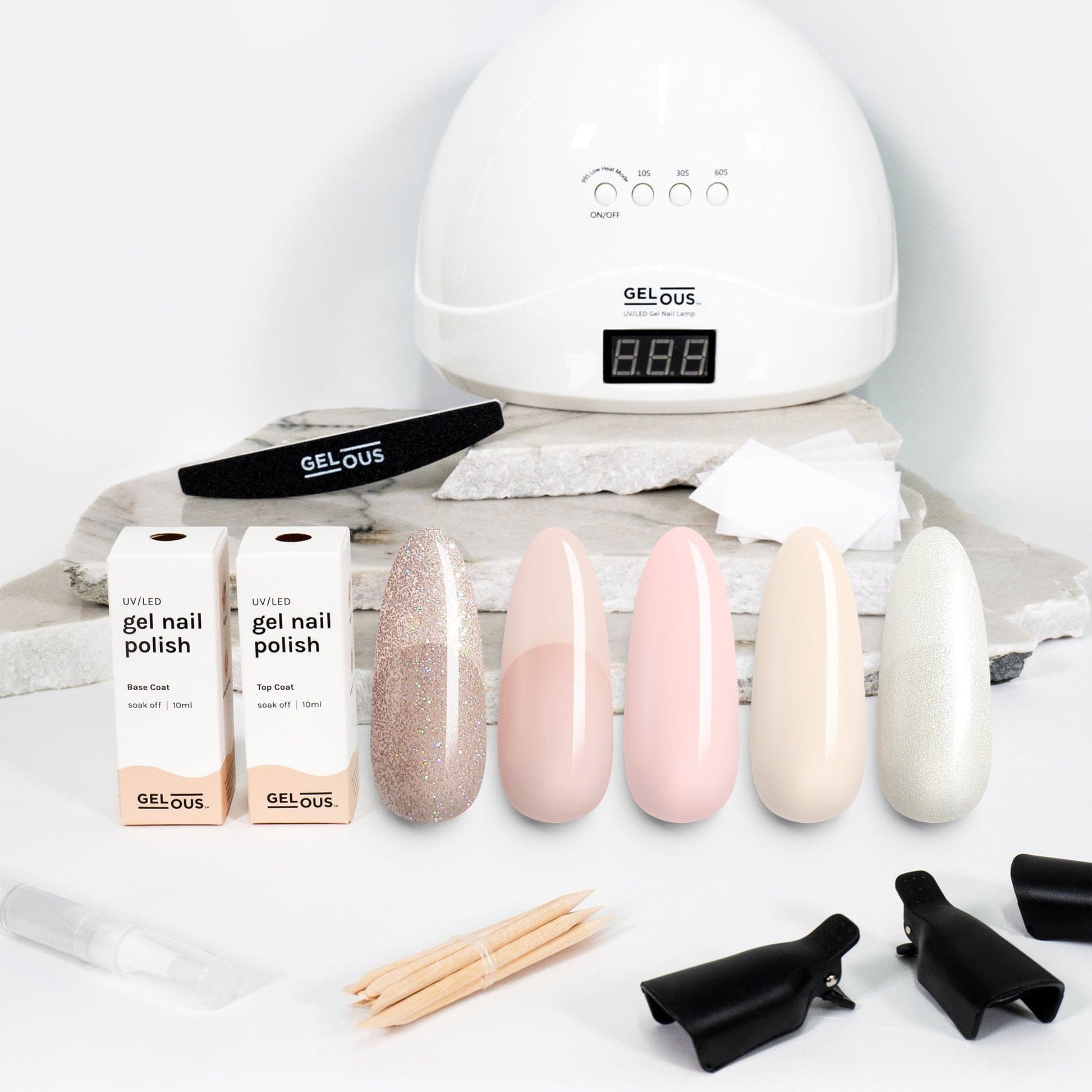 Gelous gel nail polish Bridal Polish Starter Pack - photographed in New Zealand